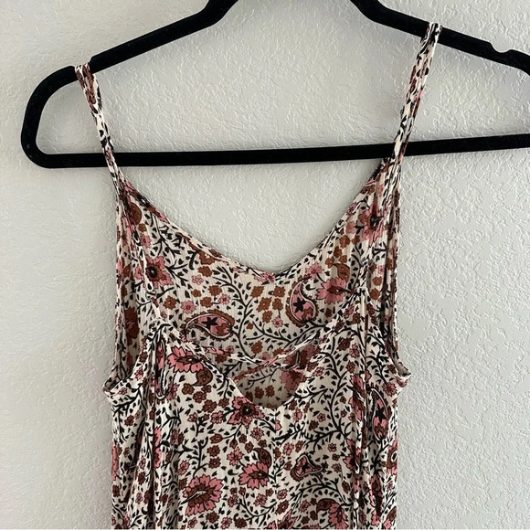 Amuse Society Adelaide Brown Floral Print Midi Dress - Picture 8 of 12